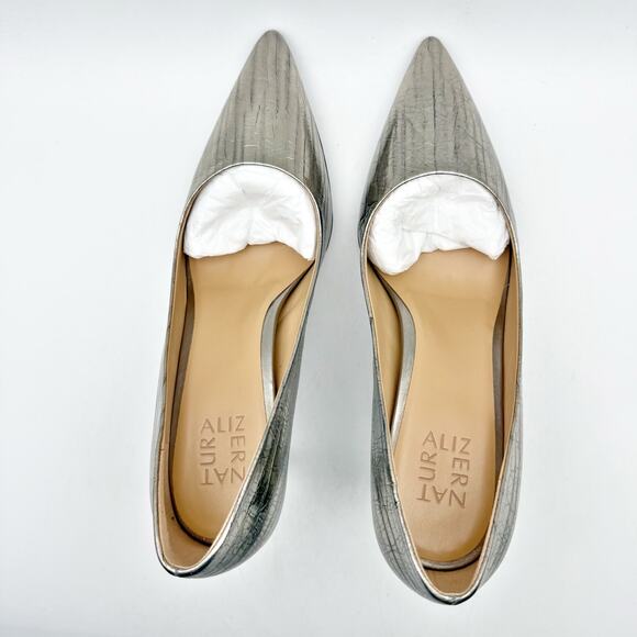 Naturalizer Womens Anna Pumps US 9.5 M EU 40.5 Graphite Grey Leather NIB - Picture 11 of 13